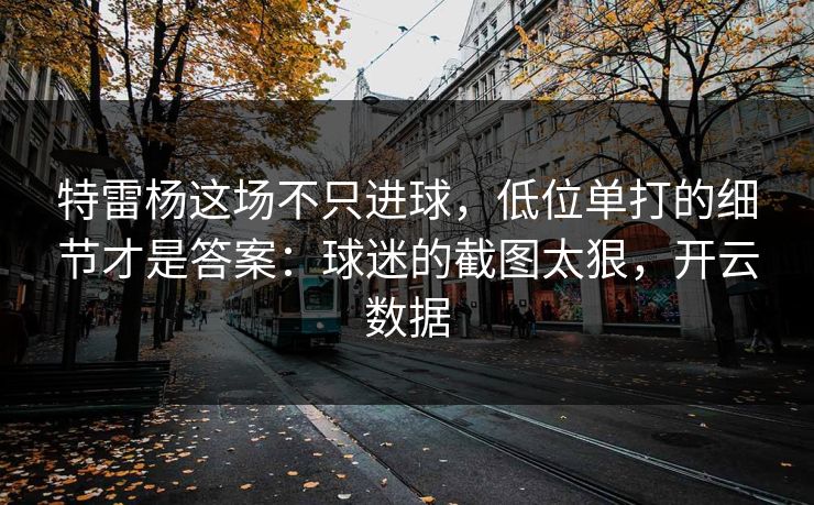 特雷杨这场不只进球，低位单打的细节才是答案：球迷的截图太狠，开云数据
